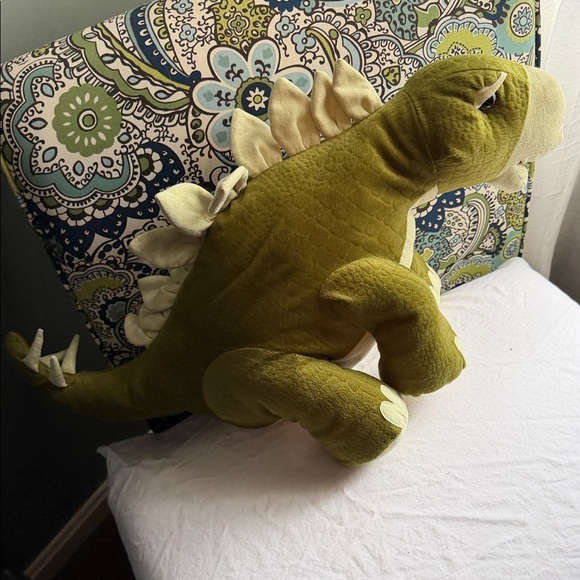Olive Green Dinosaur Plush Toy - Picture 2 of 5